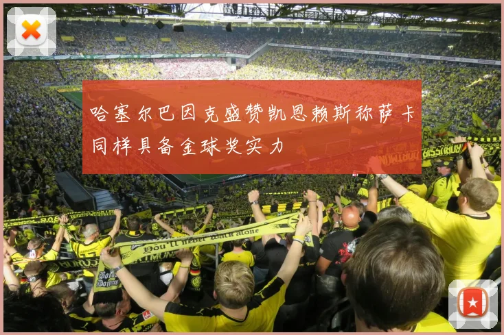哈塞尔巴因克盛赞凯恩赖斯称萨卡同样具备金球奖实力